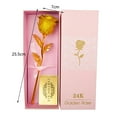 thumbnail image 3 of Valentines Day Romantic Gifts for Her 24K Gold Rose, One of a Kind Rose Hand Dipped in 24K Gold Roses to Last a Lifetime, 3 of 6