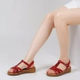 thumbnail image 5 of Platform Sandals for Women Open Toe Espadrille Platform Sandals, Size 7, 5 of 6