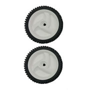 2 White Sears Craftsman Mower Front Drive Wheels for 583719501