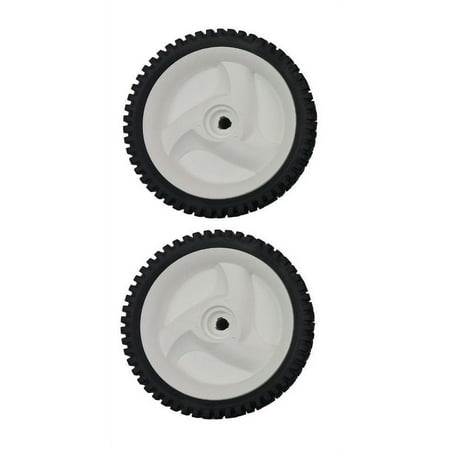 2 White Sears Craftsman Mower Front Drive Wheels for 583719501