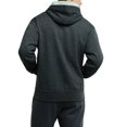 thumbnail image 3 of Champion Mens Powerblend Fleece Pullover Hoodie, 2XL, Granite Heather, 3 of 5