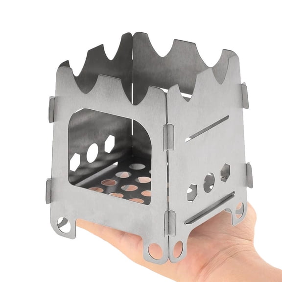 Upgraded Outdoor Camping Stove Portable Folding Stainless Steel Wood Stove For Cooking Heating And Survival Compact And Durable For Backpacking And Emergency K