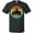 AB-Black, variant on Snowmobile Retro Sunset T-Shirt