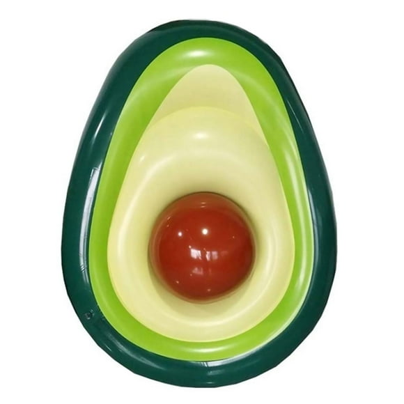 Inflatable Avocado Pool Float with Fun Float Ball Air Mattress for Kids Adults