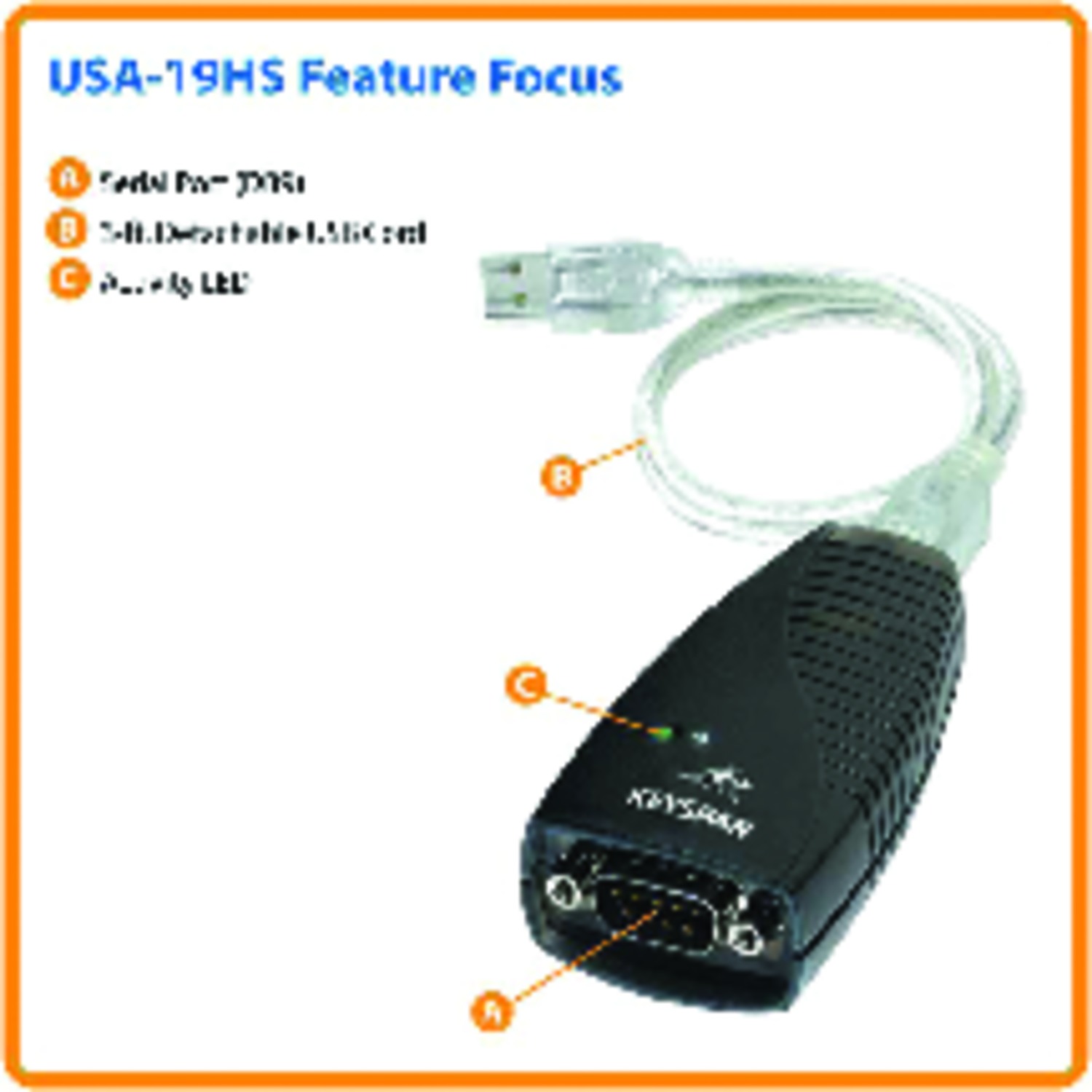 Tripp Lite Keyspan High Speed USB to Serial Adapter USA-19HS - image 3 of 4