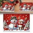 thumbnail image 6 of Noothes Christmas Placemats , 12x18 Inch Heat Resistant Table Mats for Winter Holiday Dining, Machine Washable Linen Placemats for Festive Home Decor and Family Gatherings, 6 of 7