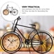 thumbnail image 3 of Reloj de escritorio de estilo industrial, reloj único con forma de bicicleta, decoración creativa para el hogar, 3 of 4