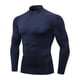 thumbnail image 5 of pstuiky manga larga de hombre, Camisa deportiva transpirable de manga larga y cuello redondo para hombre, color liso Tops de talla grande para hombre xl, 5 of 5