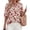Floral Apricot Red, variant on Women's Summer Floral Blouses Dressy Casual Half Sleeve V Neck Going Out Boho Tops Spring Fashion Clothing