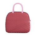 thumbnail image 5 of Insulated Lunch Bag for Women, Floral Print Oxford Fabric Lunch Box, Leakproof Thermal Cooler Tote for Work, School & Picnic, Christmas Vintage Grid Print, 5 of 5