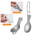 thumbnail image 3 of Ti Camping Cup with Lid 300ml and 200ml Coffee Mug Set with Spork for Camping Hiking Travel, 3 of 5