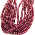 thumbnail image 3 of K-KED Red Jade Faceted Rondelle Loose Bead 15" strand 4mm 6mm 8mm 10mm Jewelry-2x4 mm, 3 of 9