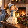 thumbnail image 6 of 11.81 Inch Solar Christmas Step Lights, Outdoor Christmas Decorations with Projection, Angel Nativity Holy Family Glow Christmas Decor for Porch, & Front Step, 6 of 6