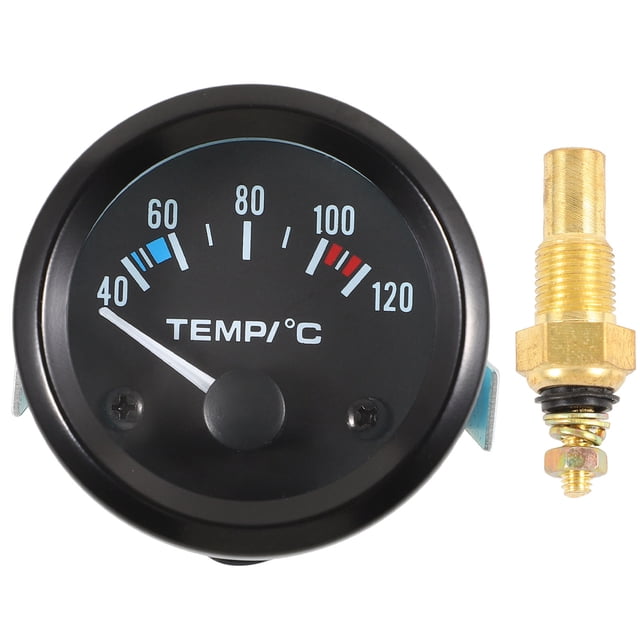 unbranded Medidor De Temperatura De Agua Para Auto Universal 12V Con Pantalla Clara Y Materiales Duraderos