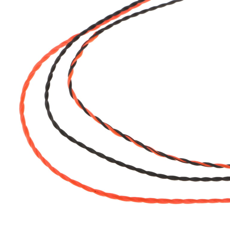 Fly Fishing Line 11FT Furled Leader Braided Line Orange and Black 