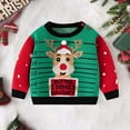 thumbnail image 2 of Gaexia Christmas Sweater for Toddlers, Funny Dinosaur Santa Claus Knitted Sweatshirt Holiday Pullover Tops for Kids, 2 of 9