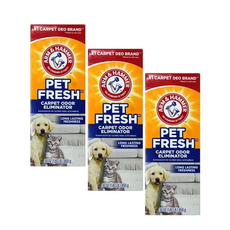 Arm & Hammer Carpet & Room Pet Fresh Odor Eliminator, 30 Ounce, Pack of 3