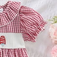 thumbnail image 7 of JUMEYU Newborn Fourth of July Bodysuits Girl Baby Girl Romper Newborn Girl Short Sleeve Romper Jumpsuit Outfit Cute Clothes 0 3 6 9 12 18 24 Months (Red,6-12 Months), 7 of 7