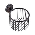 thumbnail image 1 of Cesta Para Papel Higiénico Montada En La Pared, Organizador De Almacenamiento Para Baño, Color Negro Antiguo, Bronce Aceitado, 1 of 5
