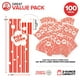 thumbnail image 3 of Bolsas para palomitas Stock Your Home, papel de 2 onzas (100 unidades), rojo y blanco, 3 of 6