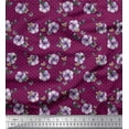 thumbnail image 1 of Soimoi Poly Georgette Fabric Dot,Butterfly & Floral Print Fabric by Yard 52 Inch Wide, 1 of 1