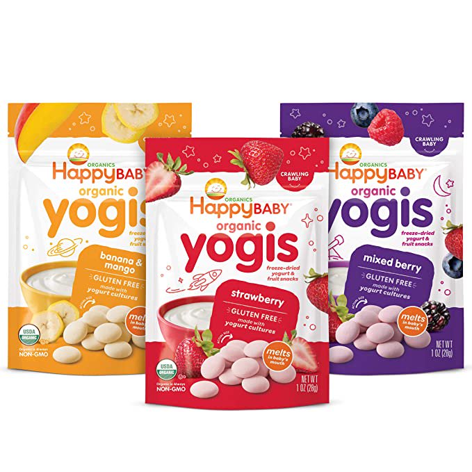 Happy Baby Organic Yogis FreezeDried Yogurt &amp; Fruit