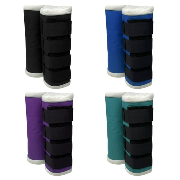 Showman Nylon Quick Wrap Standing Wraps (Black)