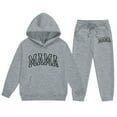 thumbnail image 3 of Kiijoy Big Girls Tracksuit Letter Print Sports Hoodie Jogger Pants Outfits, Sizes 11-12, 3 of 3