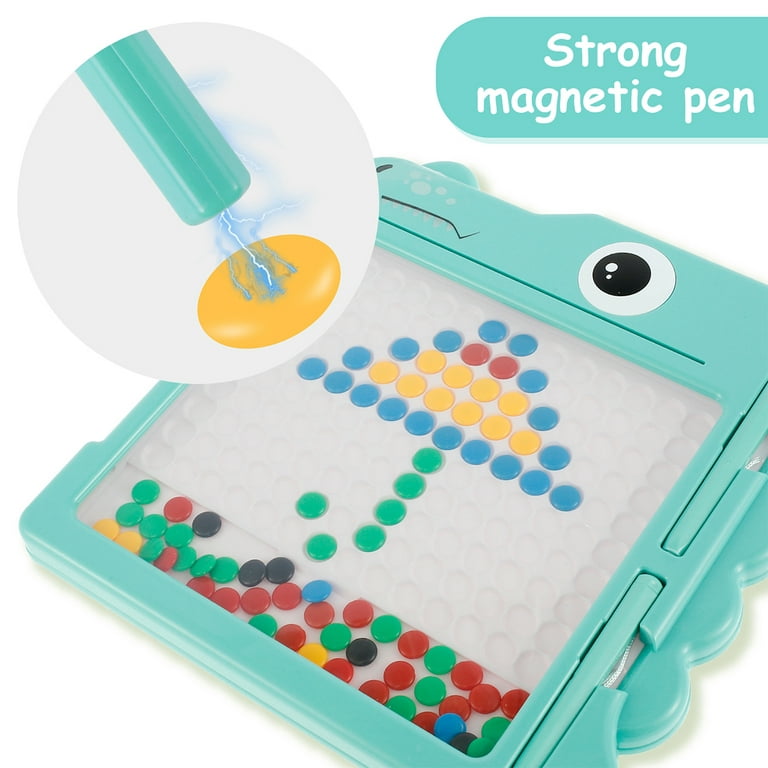 3 Pack Mini Magnetic Bead Board for Kids Magnetic Drawing Board for  Toddlers School Kindergarten Magnet Toys Gift Drawing Stylus Round Magnet  Tablet
