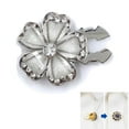 thumbnail image 3 of Wojeull Rhinestone Button Covers Buttons For Clothing Detachable Shirt Button Clips Buttons Jewelry Button Snaps With Pliers For Dress Suit Tux Shirt Accessories 1pc, 3 of 3