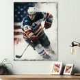 thumbnail image 2 of Designart Hockey Player On Ice II Canvas Wall Art, 2 of 5