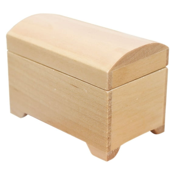 Homoyoyo miniature dollhouse trunks Doll House Storage Bin Wood 1Pack