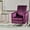Purple, variant on Noble House Remy Standard Velvet Push Back High Leg Recliner, Purple