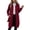 Wine Red, variant on Zeagoo Women's Zip Up Hoodies Long Tunic Sweatshirts with Pockets Fleece Casual Long Sleeve Fall Jacket Coat