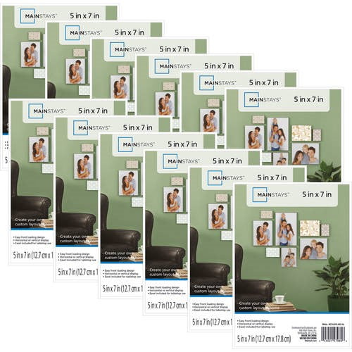 Mainstays 5x7 Format Picture Frames White Set Of 12 Walmart Walmart