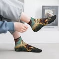 thumbnail image 6 of Uemuo Forest Maple Leaf Husky Printed Crew Socks, Moisture-Wicking Socks, Athletic Socks for Men Breathable Cushion Socks Casual Sport Socks for Running Traveling, 6 of 6