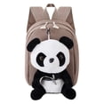 thumbnail image 4 of Cute Panda Animal Backpack with Plush Face Design Lightweight Breathable Straps Elementary School Bookbag, 4 of 4