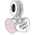 thumbnail image 1 of Esposa Hermana Amor Hija Mamá Hija y Madre Miembros de la familia Abalorio para pulseras Colgantes de plata 925 Cuentas para collares Cuelga para regalo de cumpleaños del día de la madre, 1 of 4