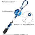 thumbnail image 3 of 12 Pieces Retractable Pull Pen Clip Pen Retractable Reel Holder 3-in-1 Handy Retractable Badge Reel Pen Belt Clip Keychain Clip with Retractable Pen for Nurses, Teachers, Colleagues, 3 of 5