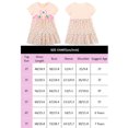 thumbnail image 3 of HWJAD Cotton Short Sleeve Dress for Girls Summer Toddler Flamingos Dresses Kids Swing Floral Dress, 3 of 8