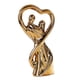 thumbnail image 2 of Figura de pareja, estatua de pareja, decoración del hogar, arte, artesanía, coleccionable, decorativo Oro, 2 of 9
