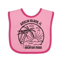 Inktastic Summer Vacation Mode Amelia Island Florida Boys or Girls Baby Bib