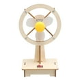 thumbnail image 3 of Conjunto de ventilador pequeño de madera Manual creativo Novedad Montaje sin ensamblar Modelo de rompecabezas de madera para aprender Enseñanza CUTICAT Modelos de ventiladores pequeños, 3 of 8