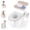 Brown, variant on 3-in-1 Toddler Potty Training Toilet with Flushing Sound, Wipes Storage & Toilet Paper Holder, Realistic Potty Chair with Detachable Seat and Easy-Clean Design for Boys & Girls Ages 18+ Months