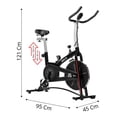 thumbnail image 2 of Bicicleta Fija Estatica Spinning Disco Rueda 6 kg con Sensores de Pulso, 2 of 5