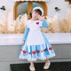 thumbnail image 4 of Vestido de sirvienta de princesa Alicia de dos piezas de manga larga para niñas Lolita, 4 of 5