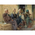 thumbnail image 2 of Anton Binder 14x11 Black Ornate Wood Framed Double Matted Museum Art Print Titled: Tea Time, 2 of 5