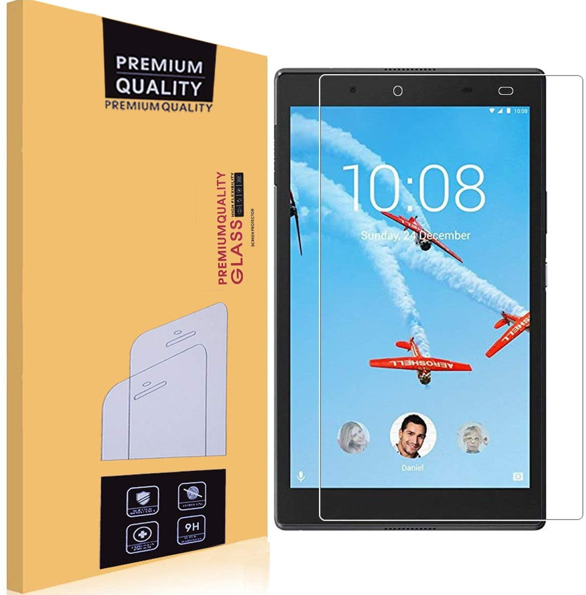 Screen Protector for Lenovo Tab 4 8 inch,EasyULT Premium Tempered Glass