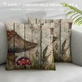 thumbnail image 3 of PHYHOO Hopyeer Vintage Rustic Spring Mushroom Decor Throw Pillow Cushion Case Cover Forest Plant Pillow Covers Outdoor Home Pillowcase White, 3 of 5