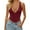 Red, variant on Public Women Lace Deep V Neck Cropped Tank Top Trendy Sleeveless Backless Going out Corset Tops Summer Halter Slim Fit T Shirts Brown XXL